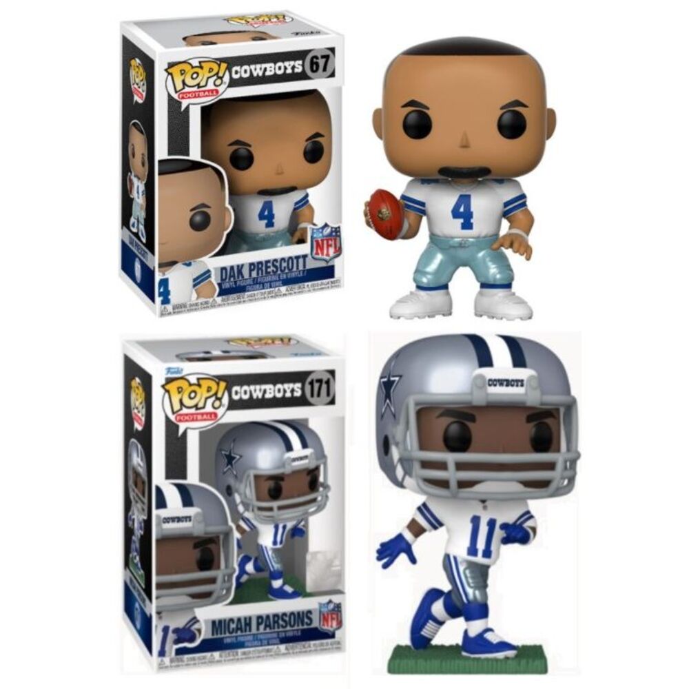 Dak Prescott / Micah Parsons (Dallas Cowboys) NFL Funko Pop! Combo (2)